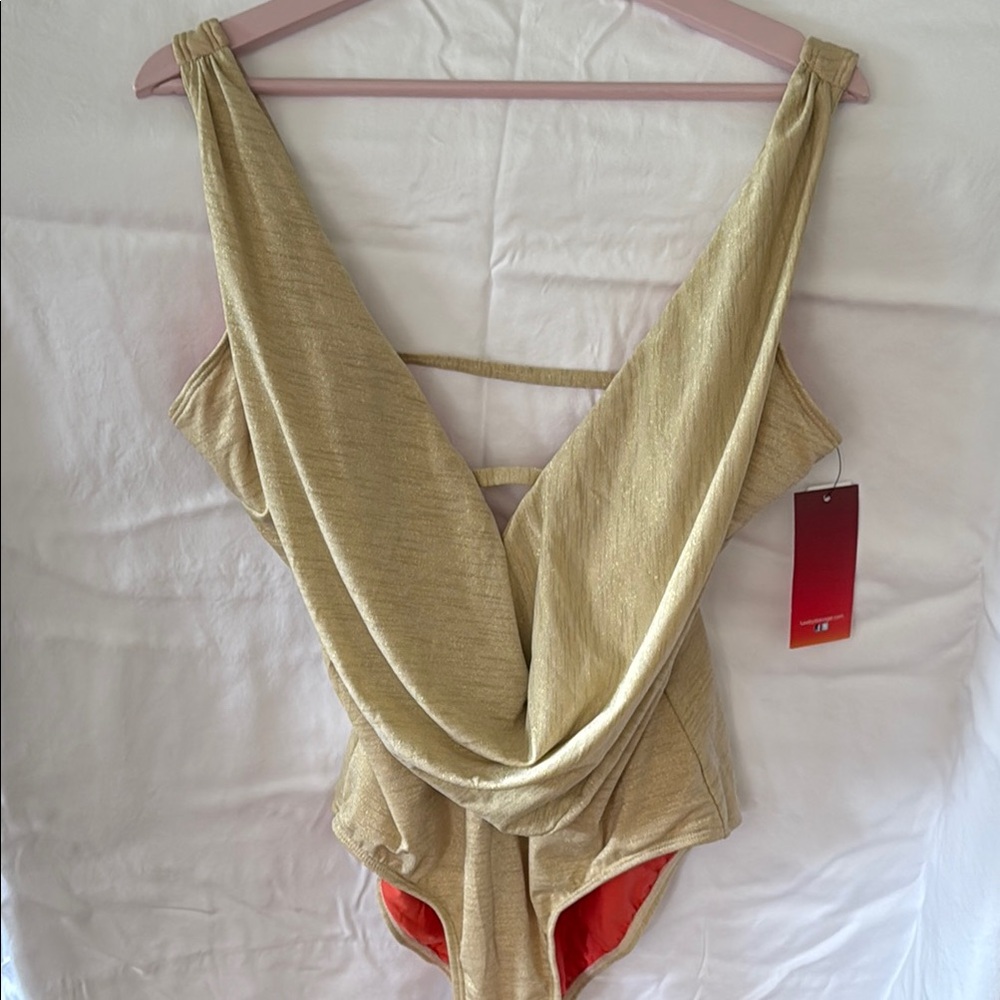 Luxe Gold One Piece Swimsuit